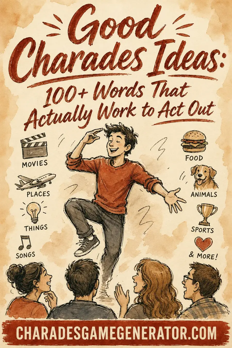 Good Charades Ideas: 100+ Words That Actually Work to Act Out